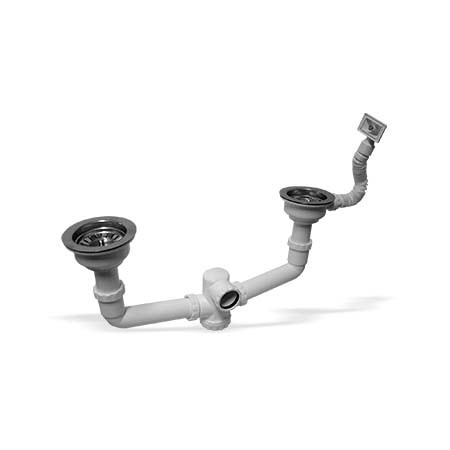 Proteu® Sifão Duplo Cesta Banca Anti-Inundação Inox Ø115