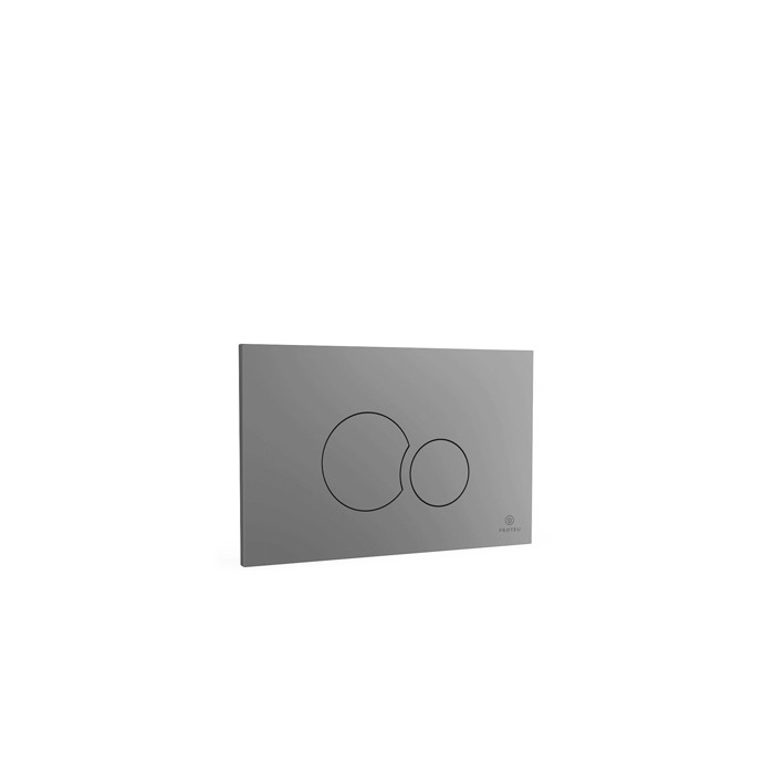 Proteu® Viana Placa de descarga cromado mate