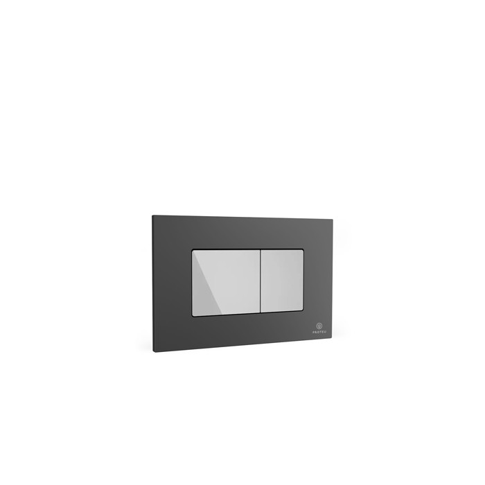 Proteu® Foz Placa de descarga preto mate c/cromado