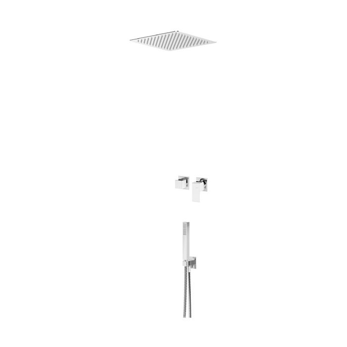Linea® Sistema Embutido Duche Chuveiro Tecto Easyfix e Chuveiro Mão