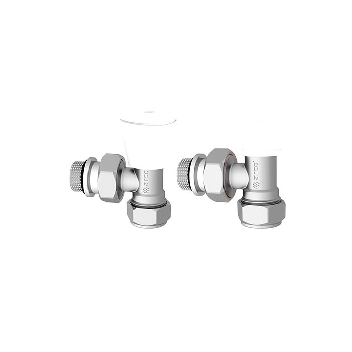 Kit Válvulas Manual P/Radiador Cromado com Oring