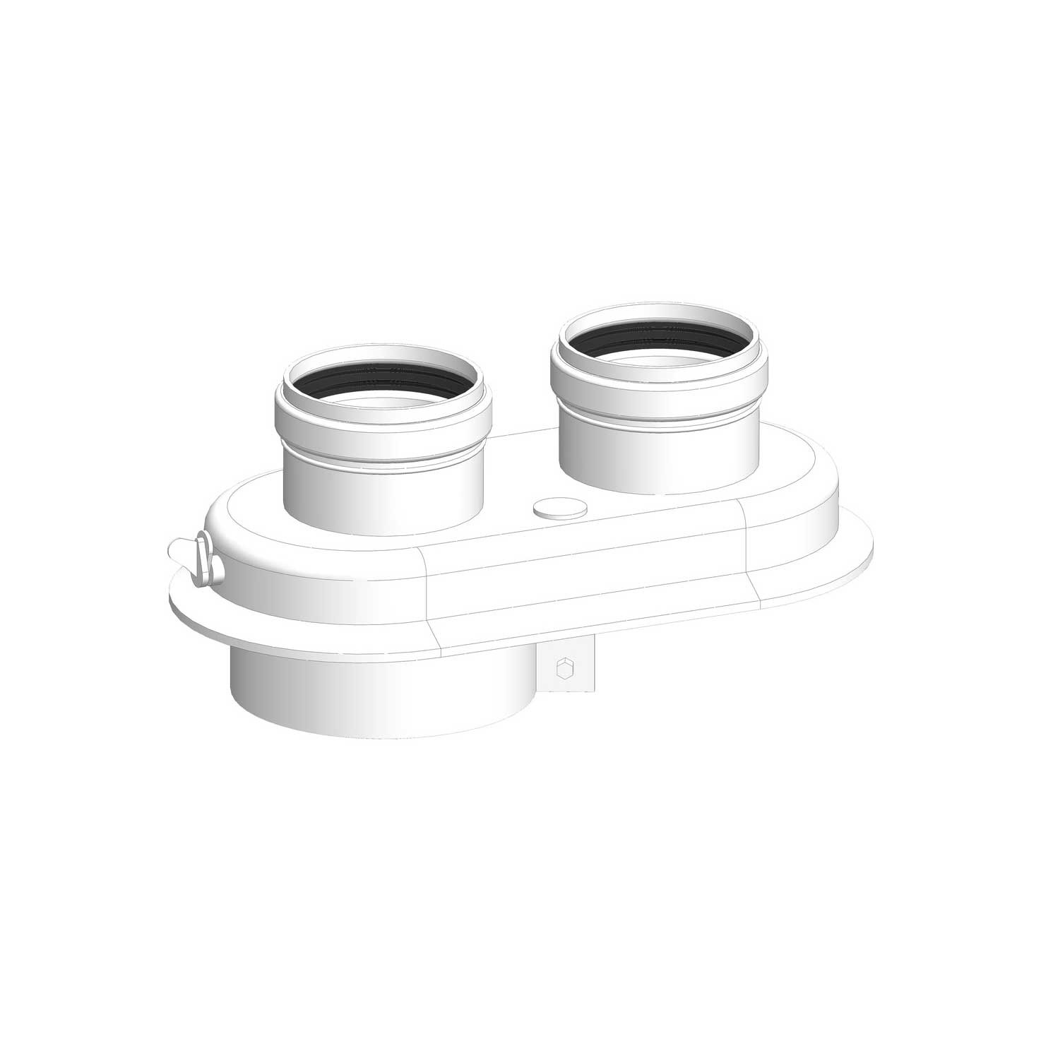 Adaptador Caldeira Bifluxo 80 ( Ariston )