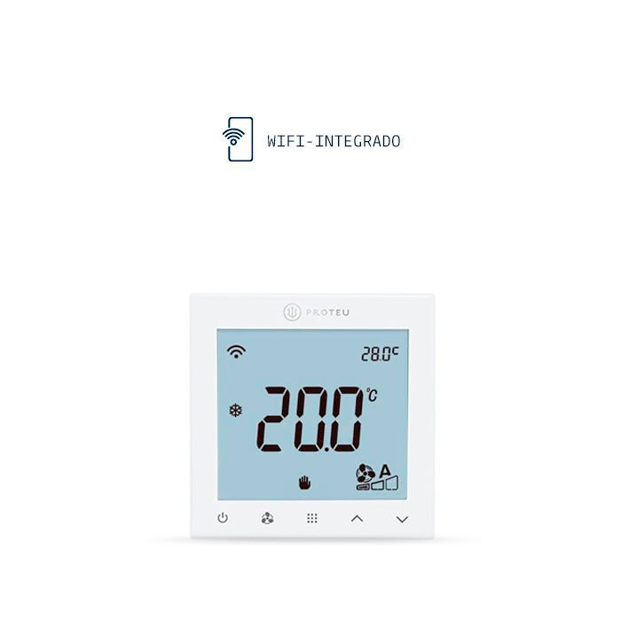 Proteu® PT420 Termóstato Piso Radiante Smart Branco C/ Wi-Fi