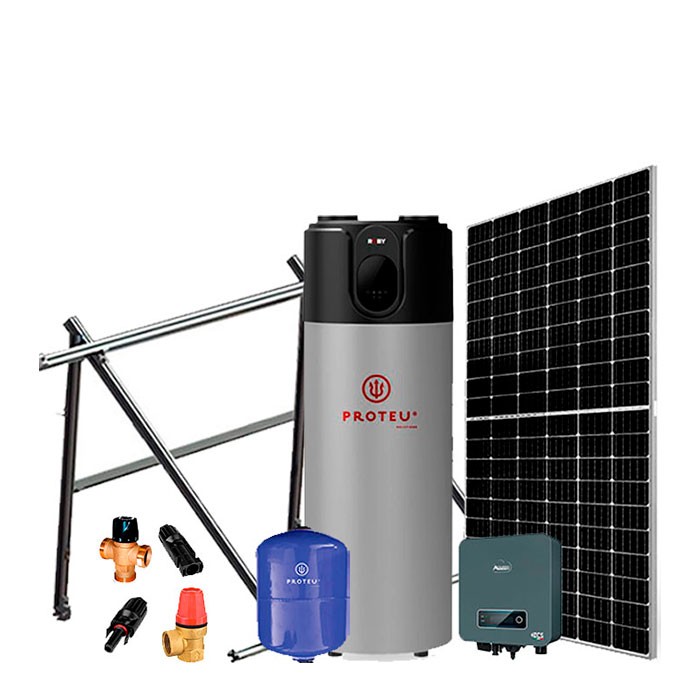 Proteu® Kit Fotovoltaico 1000 W C/Bomba de Calor 300 L