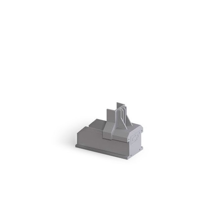 ESDEC® ClickFit Evo tampa final cinza p/ perfil
