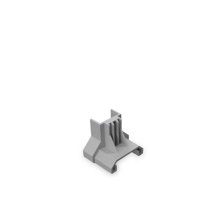 ESDEC® ClickFit Evo tampa final cinza p/ fixador do módulo