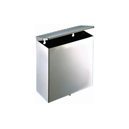 Papeleira Mural Inox Satinado C/Tampa 5,7 Ltr