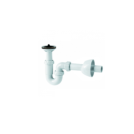 Jimten® S-352 Sifão "S" C/ Tubo e Espelho 11/4" x 70