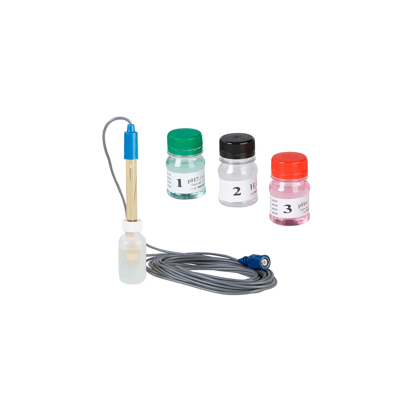 Eletródo de PH com Solução de Calibração