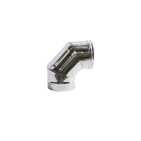 Curva Inox Parede Simples 90º
