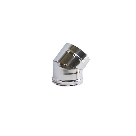 Curva Inox Parede Simples 45º