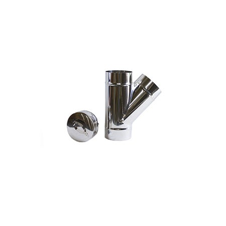 Forquilha C/Tampão Inox Parede Simples